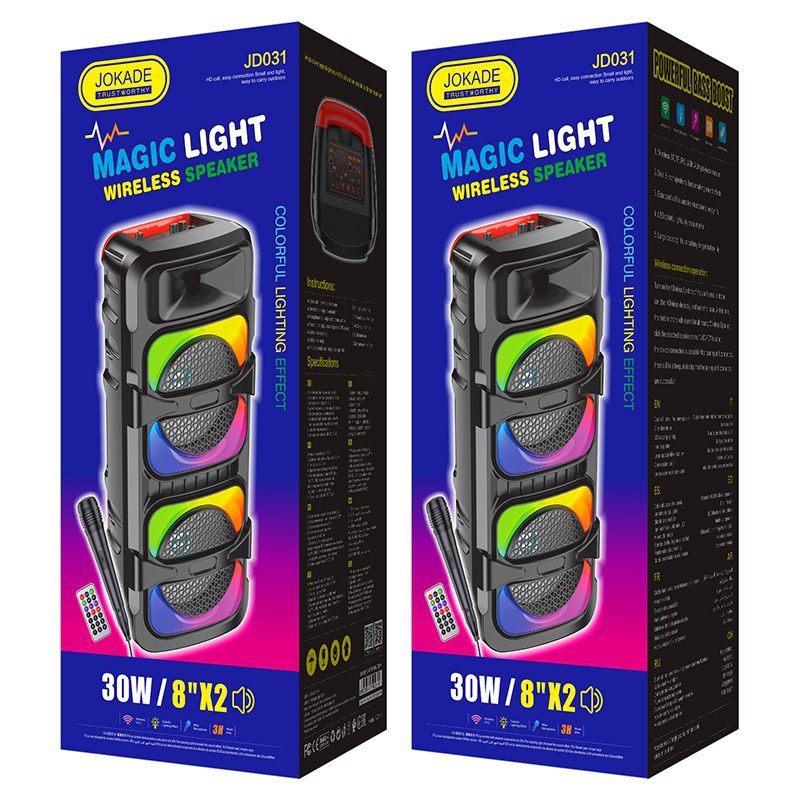 Jokade JD031 PUCAI Series colorful wireless speaker Black - imagine 2