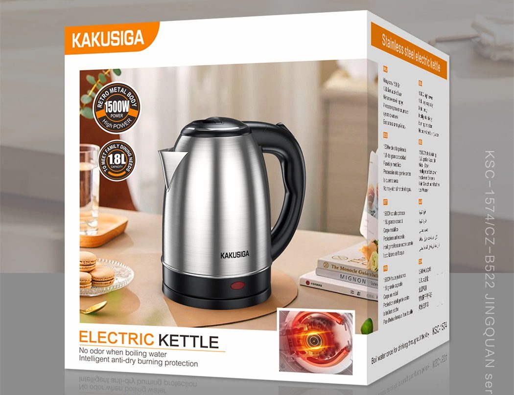 KAKUSIGA KSC-1574 JINGQUAN Series Electric Kettle(EU) Silver - imagine 2