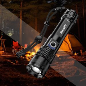 KAKUSIGA KSC-1558 GUANGYI Series Outdoor Telescopic Zoom LED High-Brightness Flashlight Black