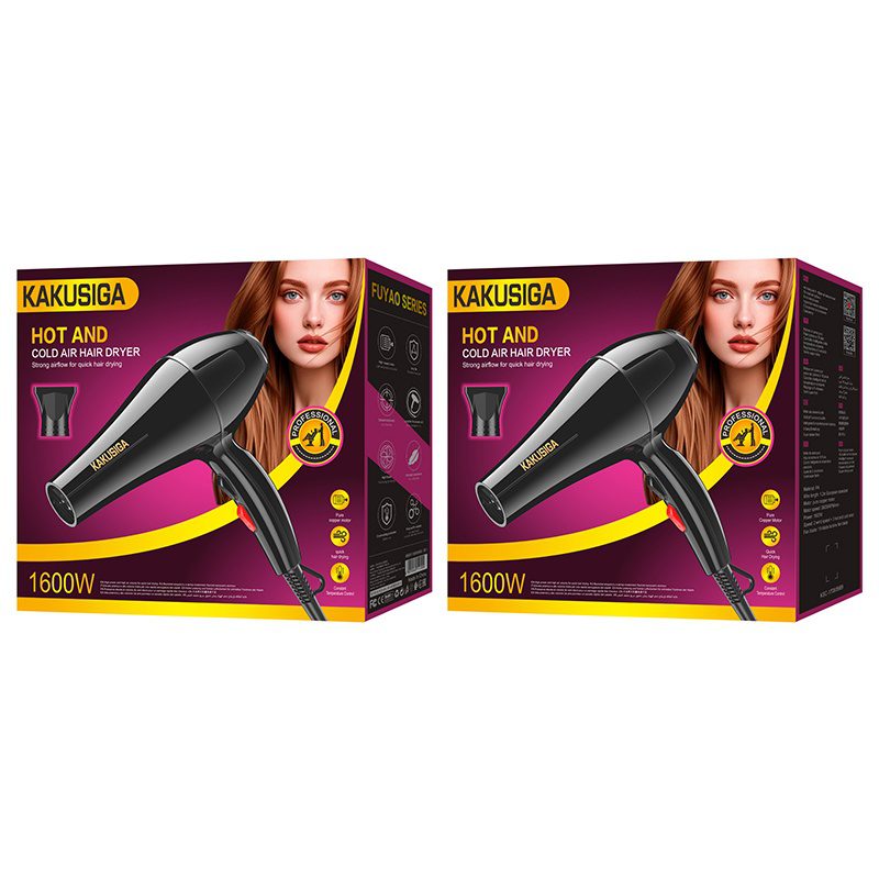 KAKUSIGA KSC-1708 FUYAO series hot and cold hair dryer(EU) Black - imagine 2