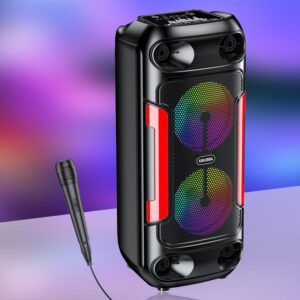 Kakusiga KK-4209 ZHIYUAN colorful light wireless speaker Black