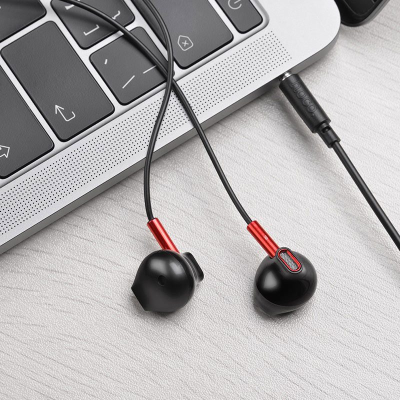 Hoco M57 Sky sound universal earphones with mic black - imagine 4
