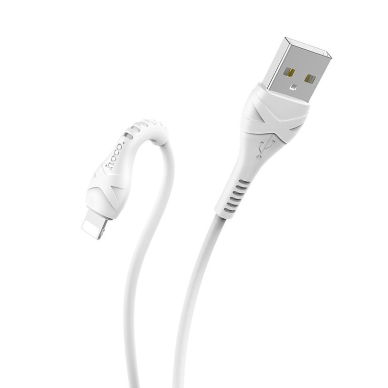 Hoco X37 Cool power charging data cable for iP white - imagine 4
