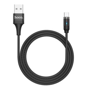 Hoco U76 Fresh magnetic charging cablefor Micro black