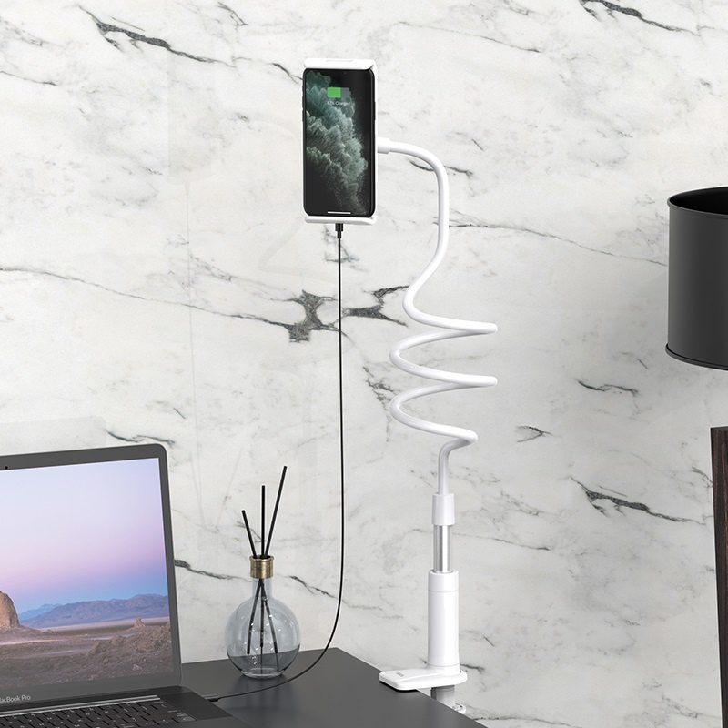 Hoco PH24 Balu tablet PC stand silver white - imagine 4