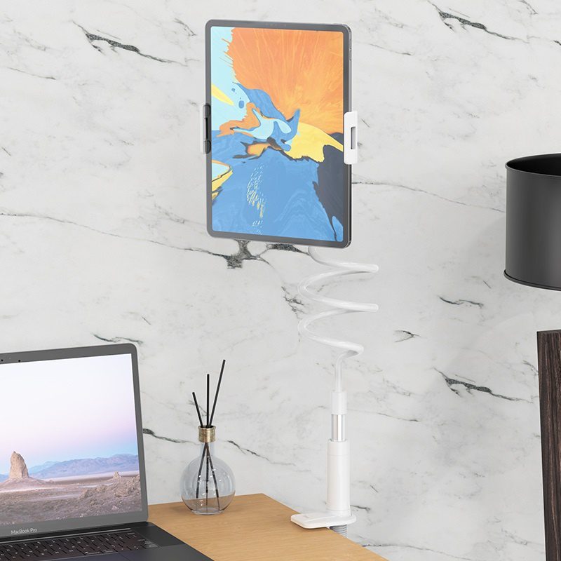 Hoco PH24 Balu tablet PC stand silver white - imagine 5