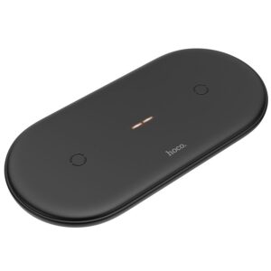 Hoco CW23 dual power wireless fast charger black
