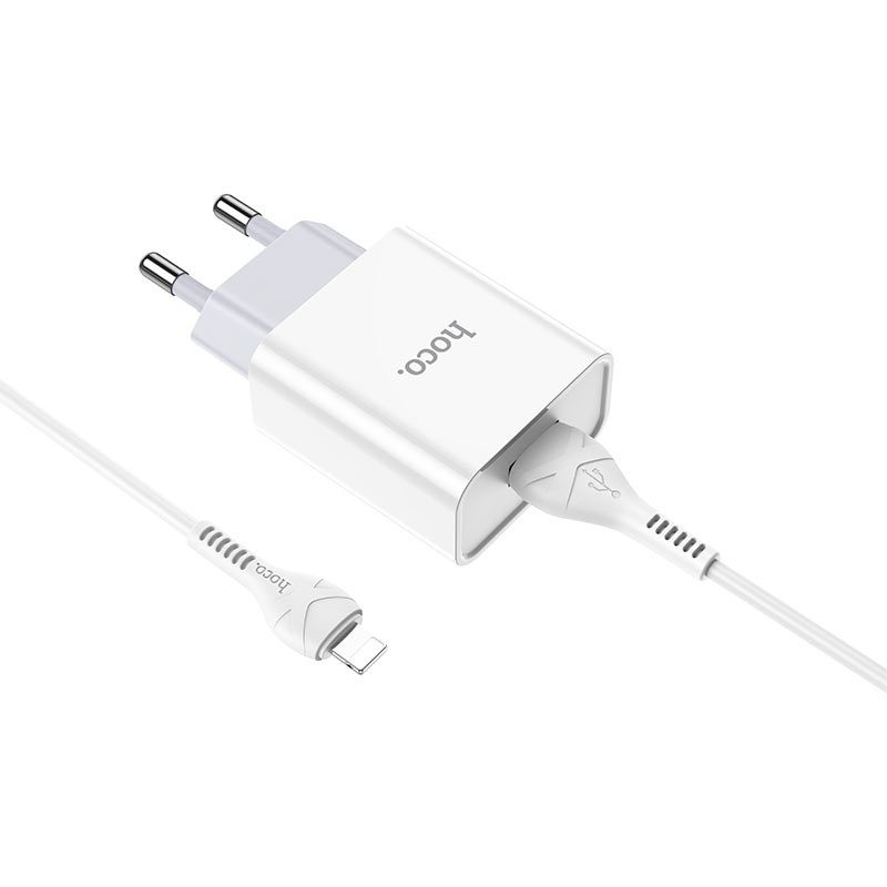 Hoco C81A Asombroso single port charger set(iP)(EU) white