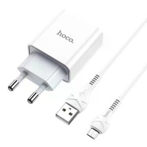 Hoco C81A Asombroso single port charger set(Micro)(EU) white