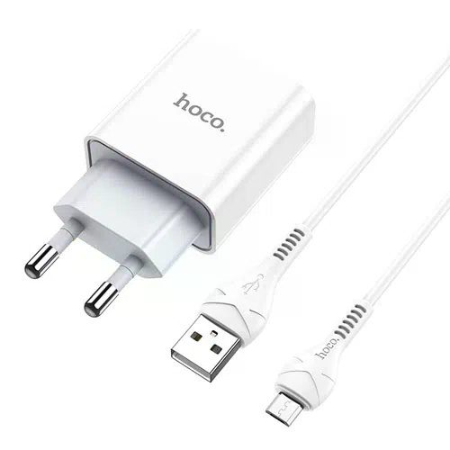 Hoco C81A Asombroso single port charger set(Micro)(EU) white