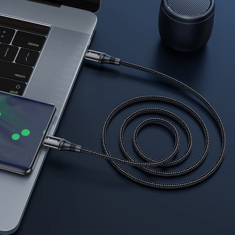 Hoco X50 Type-C to Type-C Exquisito 100W charging data cable(L=1M) black - imagine 5
