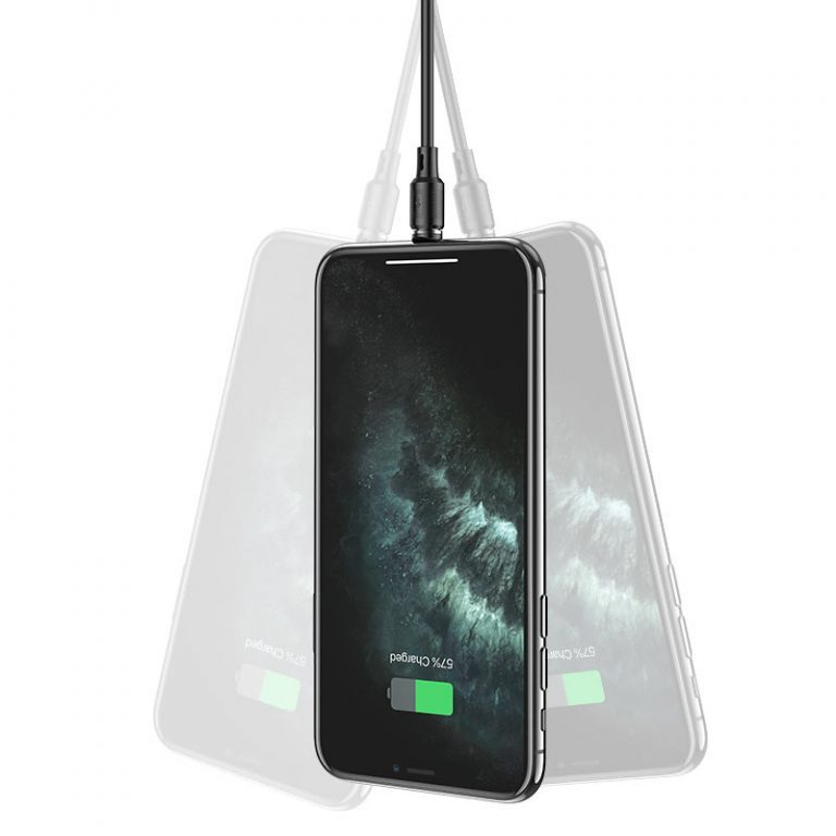 Hoco X52 Sereno magnetic charging cable for iP black - imagine 6