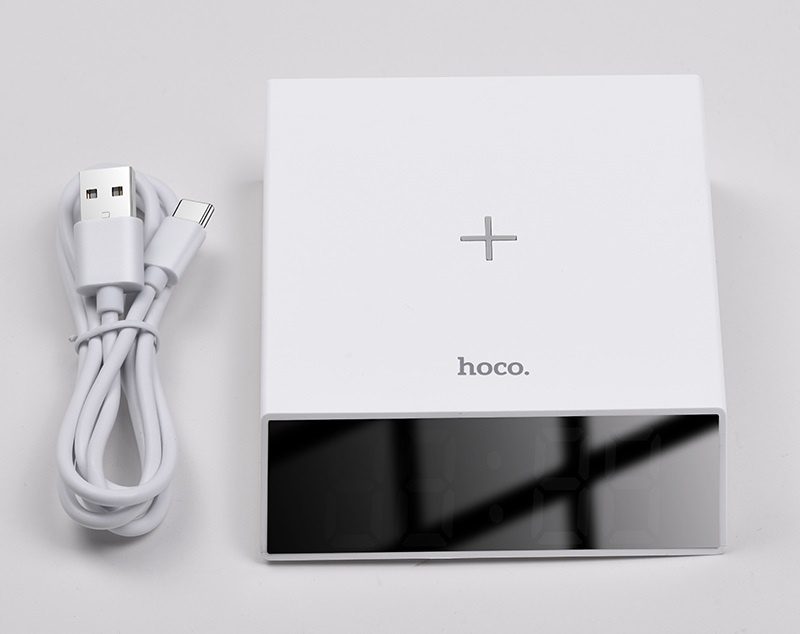 Hoco DCK1 Clock with Wirelss Charging (Plastic verison) - imagine 6