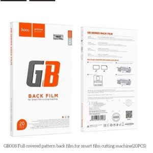 Hoco GB008 Full covered pattern back film for smart film cutting machine(20PCS) Black