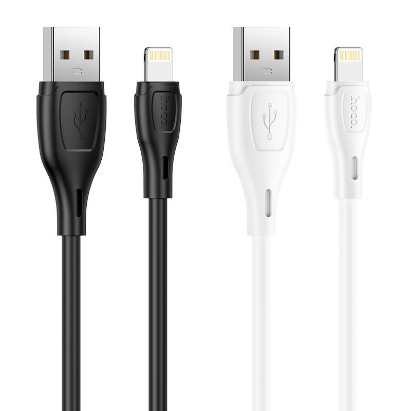 Hoco X61 Ultimate silicone charging data cable for iP black - imagine 4