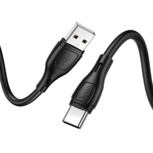 Hoco X61 Ultimate silicone charging data cable for Type-C black