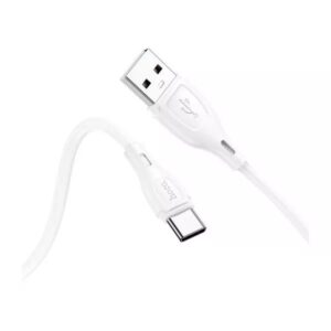 Hoco X61 Ultimate silicone charging data cable for Type-C white