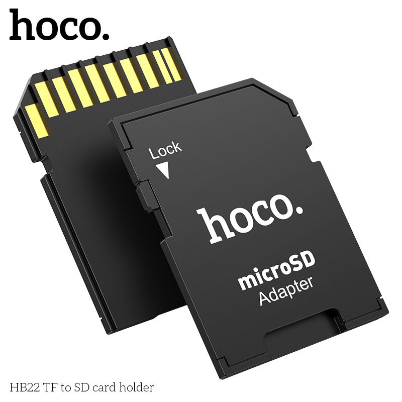 Hoco HB22 TF to SD card holder black - imagine 3