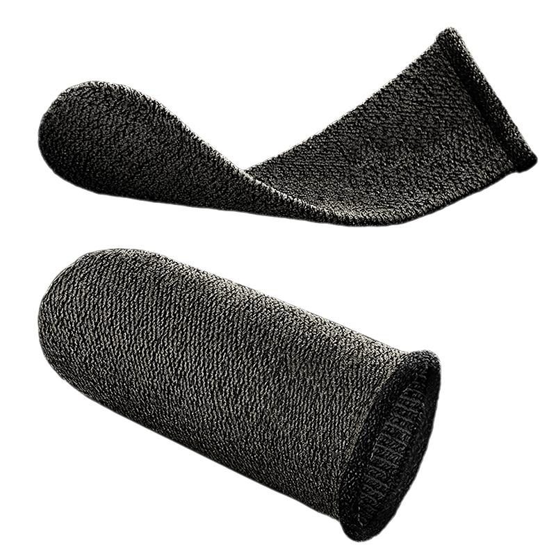 Hoco GM4 Phantom Superconducting fiber mobile game finger cots(silver Fiber) black and silver - imagine 3
