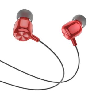 Hoco M87 String wired earphones with with microphone red flame