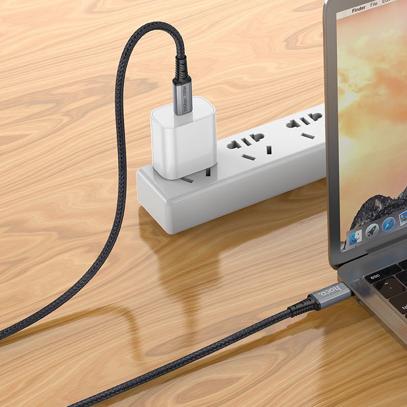 Hoco US01 USB3.1 GEN2 10Gbps 100W super-speed HD data transmission and charging cable(L=1.8m) - imagine 4