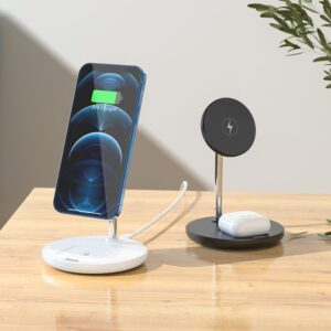 Hoco S23 Volant magnetic 2-in-1 wireless fast charger black