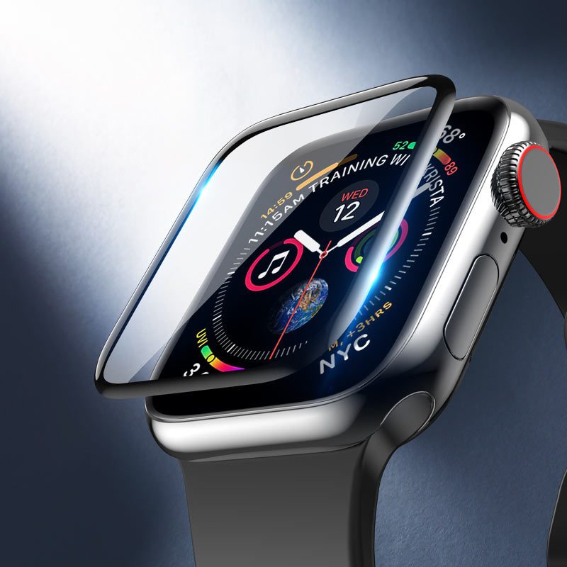 Hoco 3D Hot bending large arc original glass film for iWatch Series4/5/6/SE(40mm)(A29) black