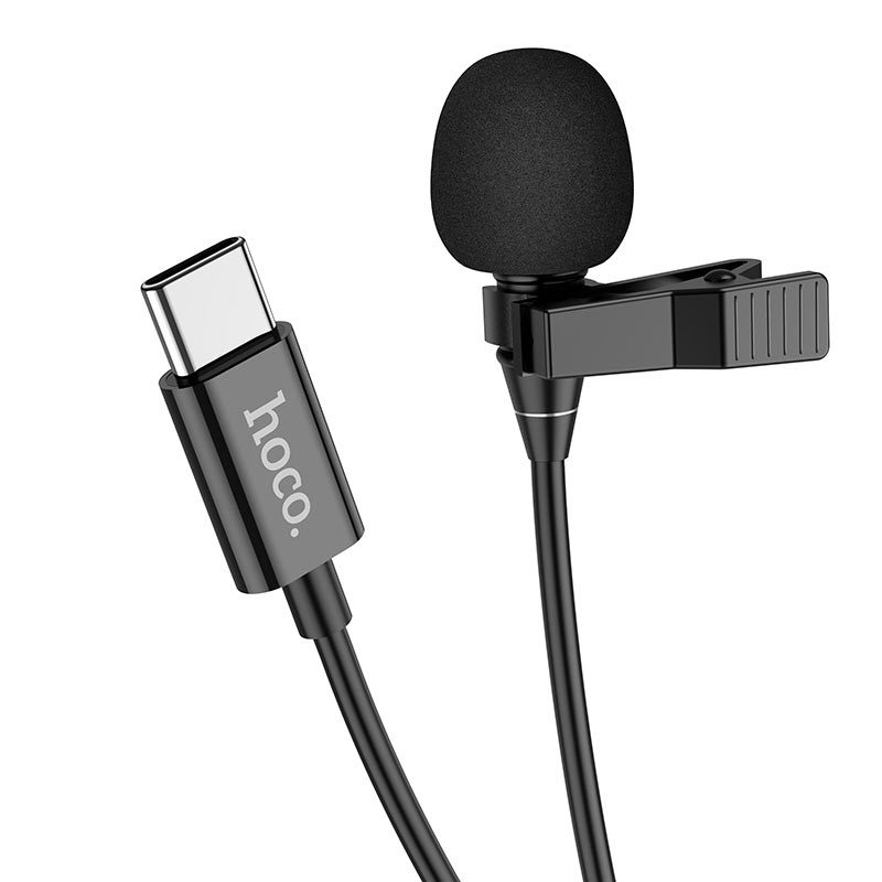 Hoco L14 Type-C Lavalier microphone black