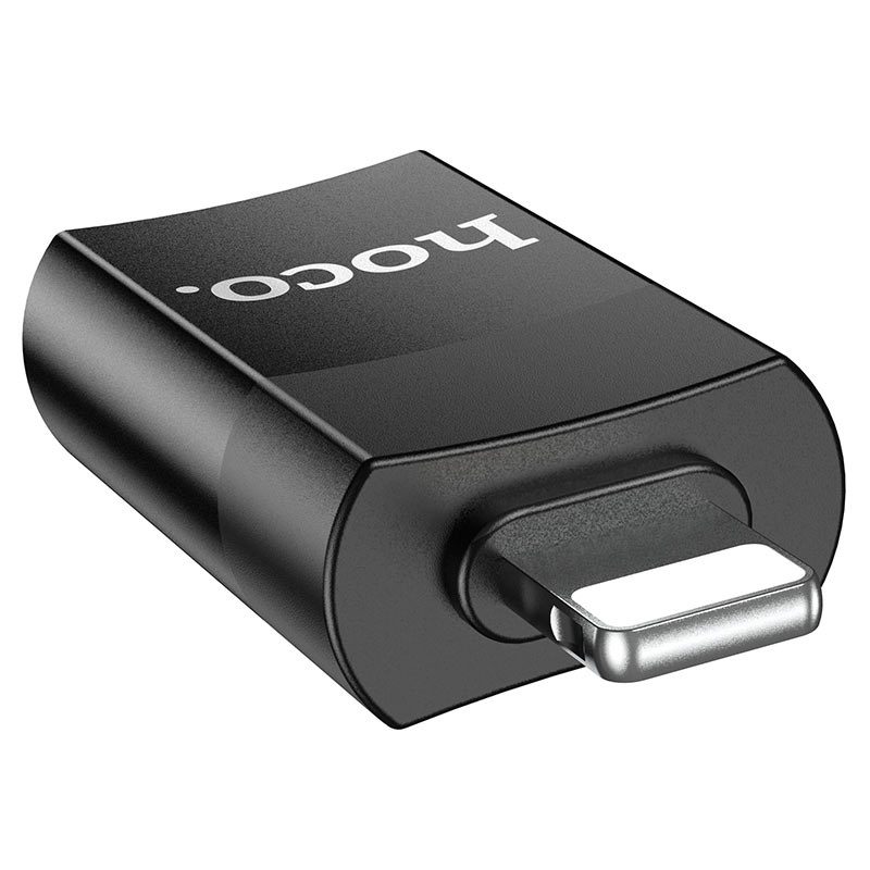 Hoco UA17 iP Male to Type-C female USB2.0 adapter black - imagine 2