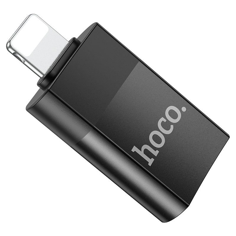 Hoco UA17 iP Male to Type-C female USB2.0 adapter black - imagine 3