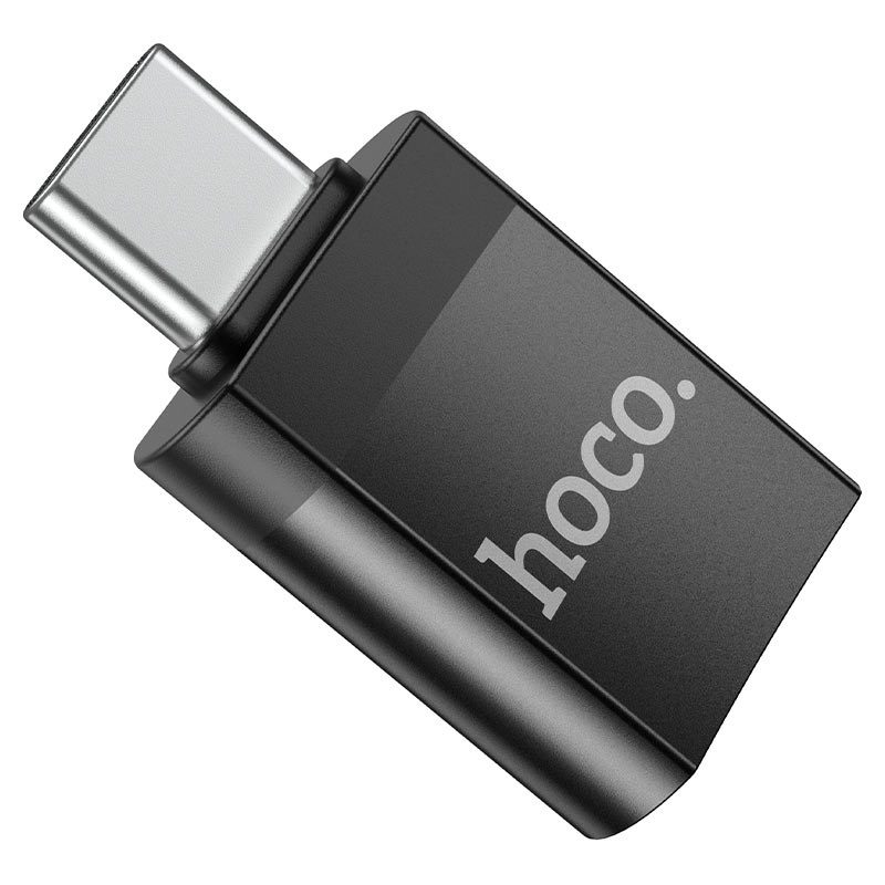 Hoco UA17 Type-C male to USB female USB3.0 adapter black - imagine 3