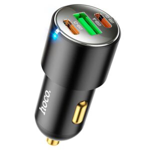 Hoco NZ6 PD45W 3-port(2C1A) car charger black