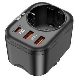 Hoco NS3 Multifunctional socket(including 1C2A PD20W fast charge)(EU/GER) black