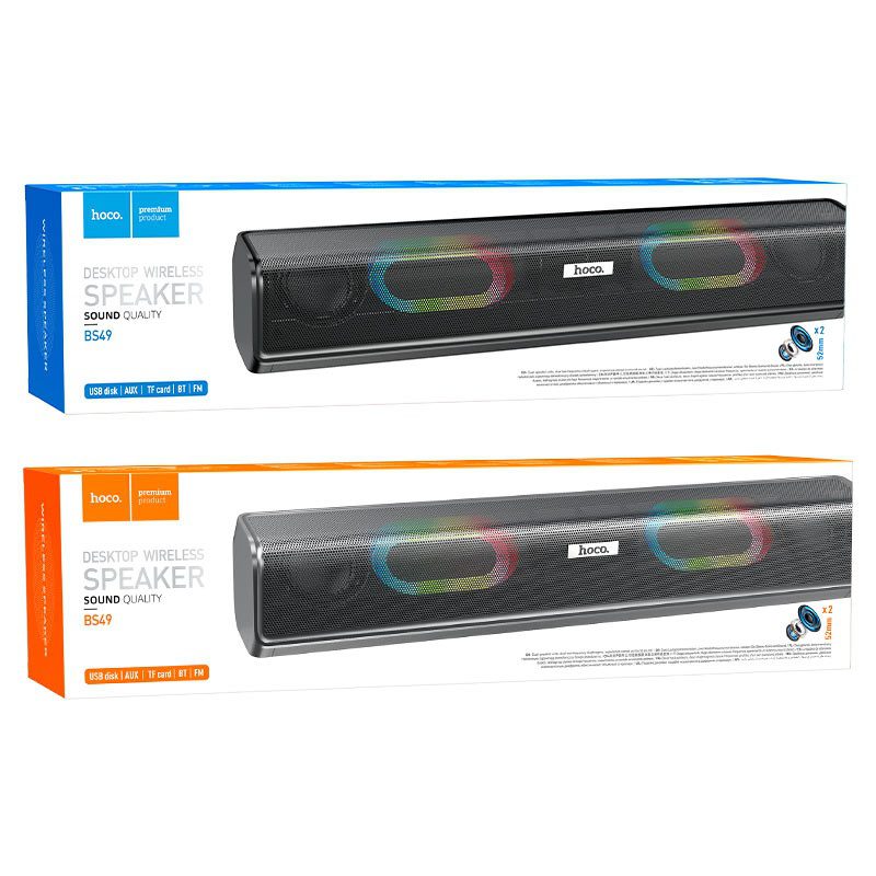 Hoco BS49 Dazzling sound desktop wireless speaker black - imagine 4
