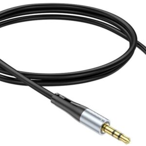 Hoco UPA22 AUX silicone audio cable black