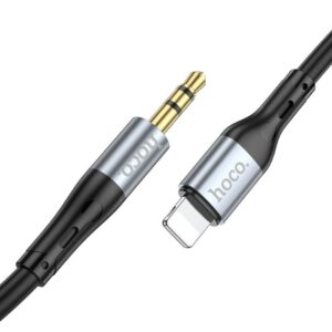 Hoco UPA22 iP silicone digital audio conversion cable black