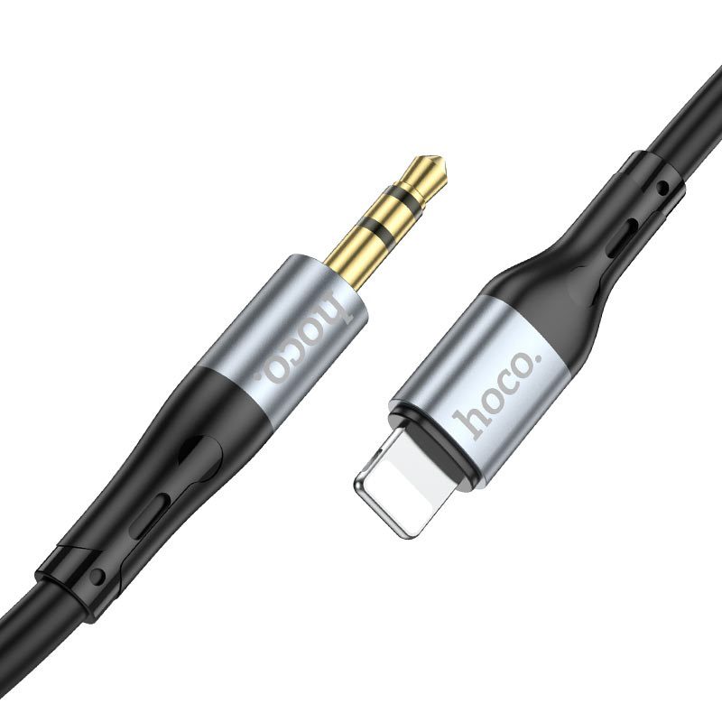 Hoco UPA22 iP silicone digital audio conversion cable black