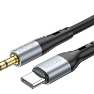 Hoco UPA22 Type-C silicone digital audio conversion cable black