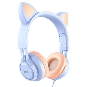 Hoco W36 Cat ear headphones with mic dream blue