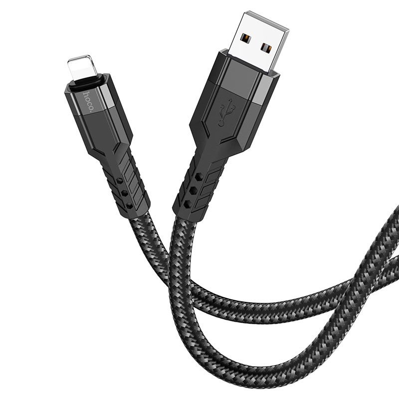 Hoco U110 iP charging data cable black