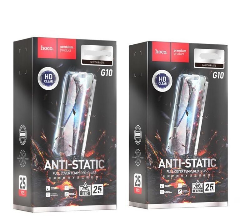 Hoco Full screen HD anti-static tempered glass set for iP15 Plus(25PCS)(G10) black - imagine 3