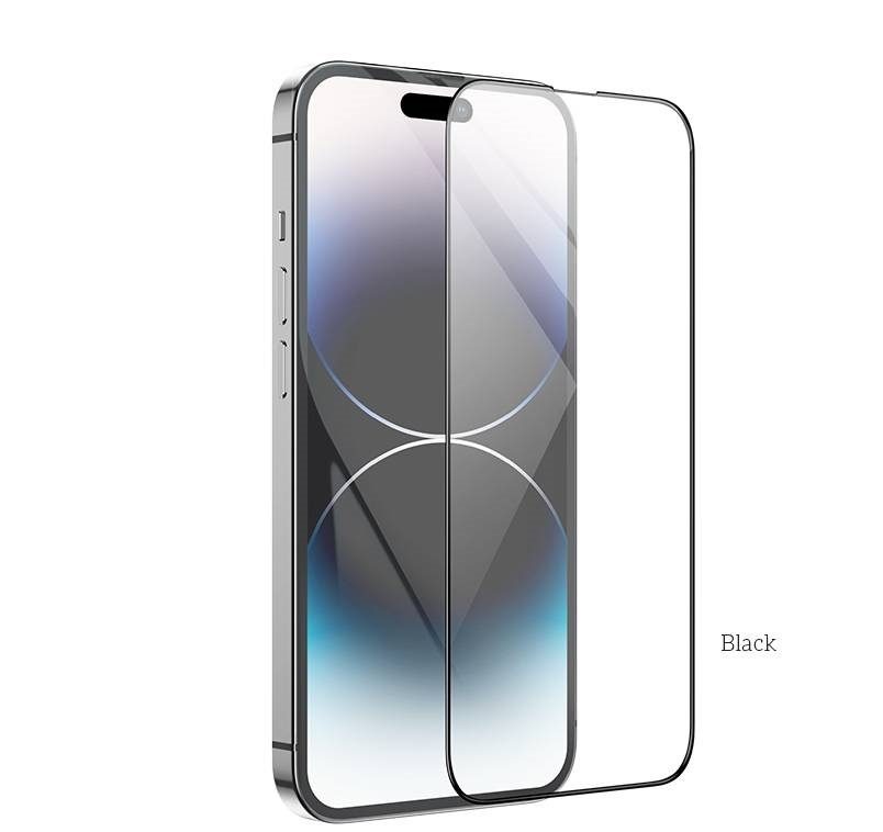 Hoco Full screen HD 5D large arc tempered glass set for iP15(25PCS)(G12) black - imagine 2