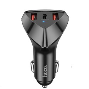 Hoco DZ10 Avatar 3-port car charger black