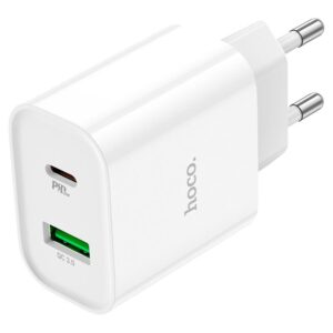 Hoco C80A Plus Rapido PD20W+QC3.0 charger(EU) white