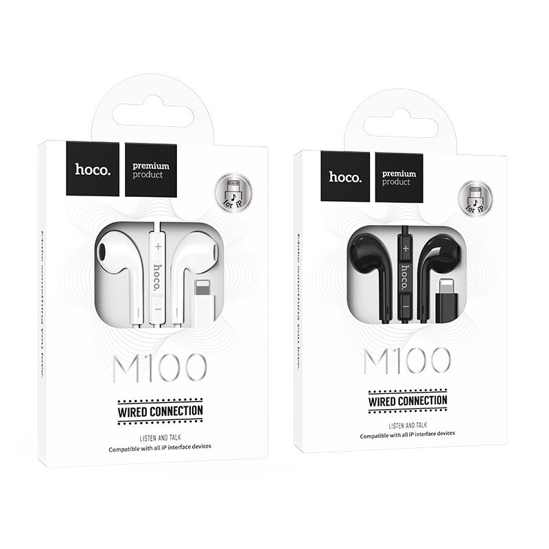 Hoco M100 Original series iP call digital headset black - imagine 3