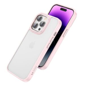 Hoco Golden shield frosted protective case for iP14 Plus pink