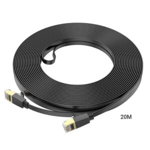 Hoco US07 General pure copper flat network cable(L=1M) black