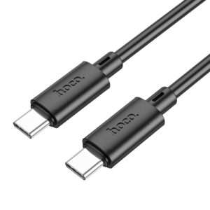 Hoco X88 Gratified 60W charging data cable for Type-C to Type-C(unpackaged) black