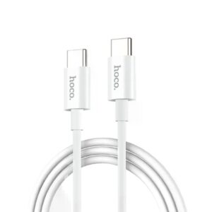 Hoco X88 Gratified 60W charging data cable for Type-C to Type-C(packaged) white