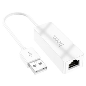 Hoco UA22 Acquire USB ethernet adapter(100 Mbps) white